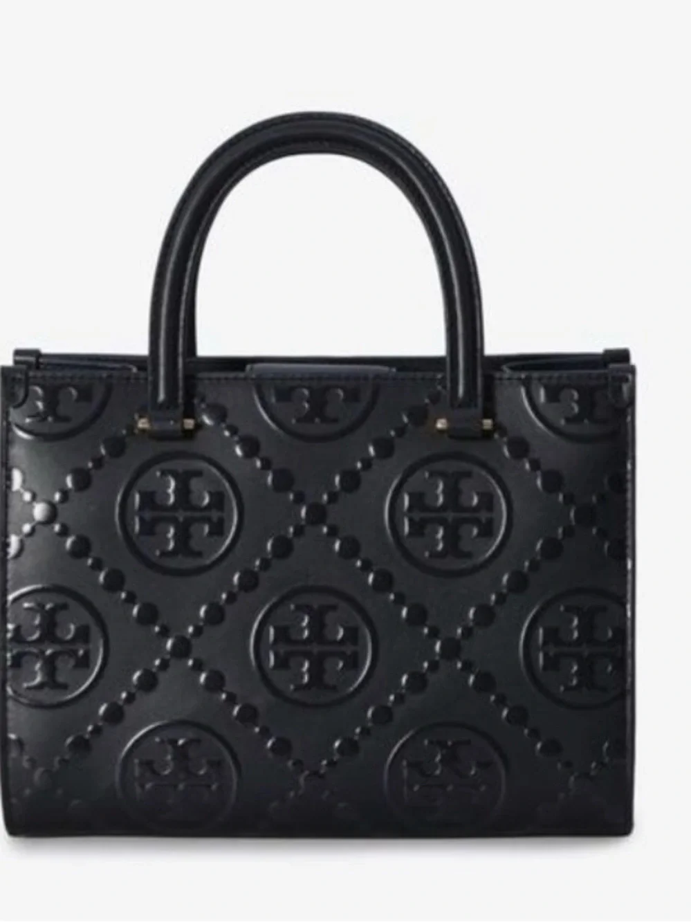 Tory Burch T MONOGRAM TOP-HANDLE EMBOSSED TOTE - Picture 6 of 10